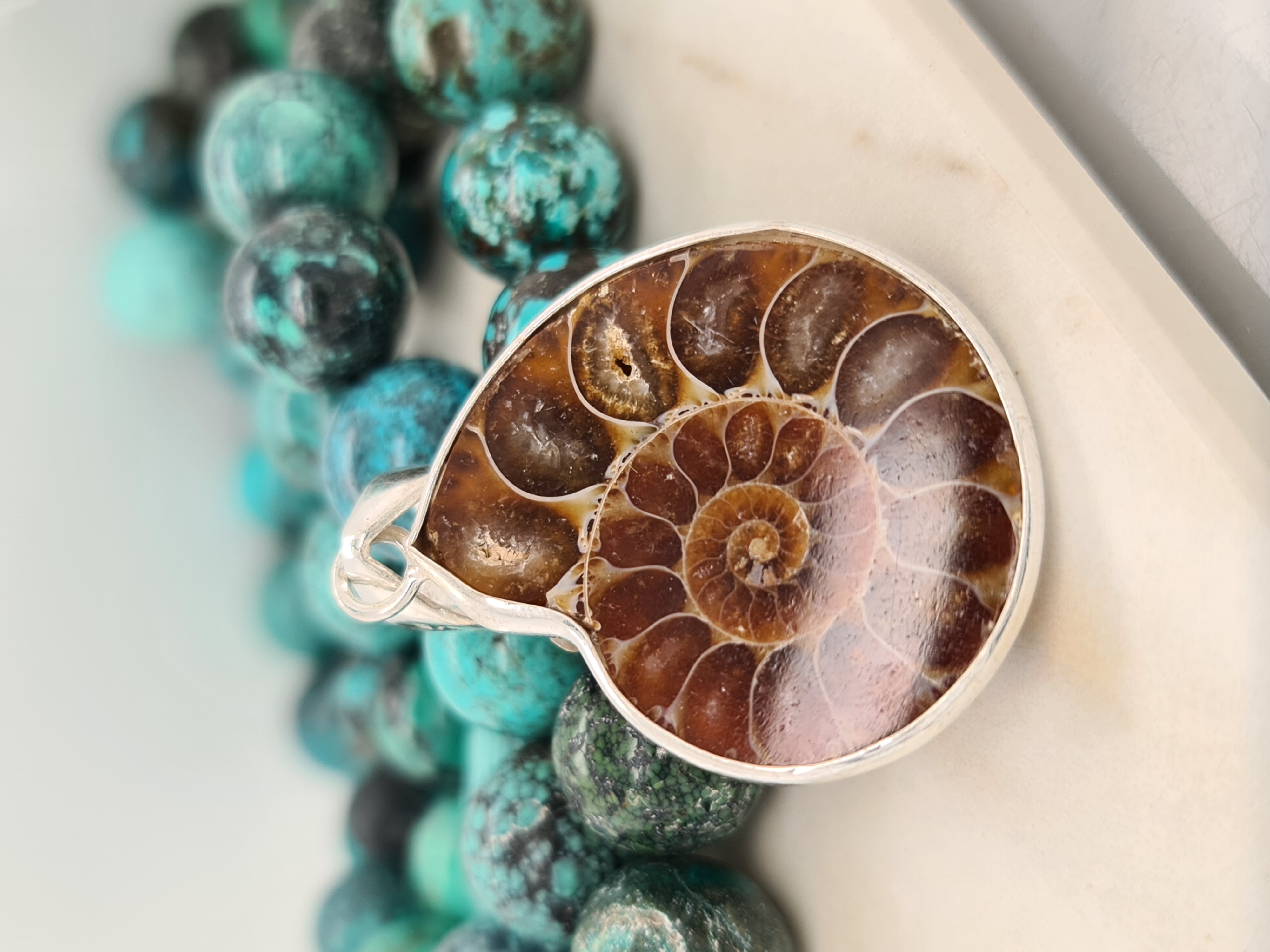Kalash Gemstone Pendant - Ammonite 4