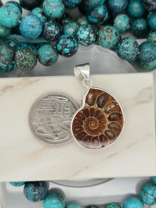 Kalash Gemstone Pendant - Ammonite 4