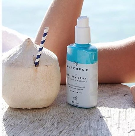 Beachfox SPF 50+ Daily Coconut Sunscreen