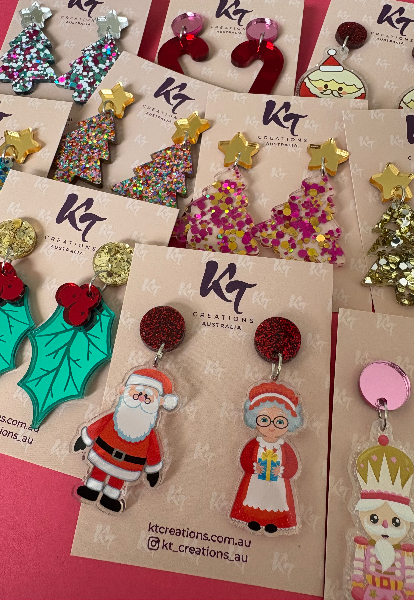 KT Creations Australia - Statement Acrylic Earrings