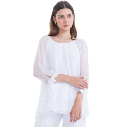 2617 ITALIAN SILK TOP - 3 COLOURS