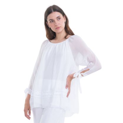 2617 ITALIAN SILK TOP - 3 COLOURS