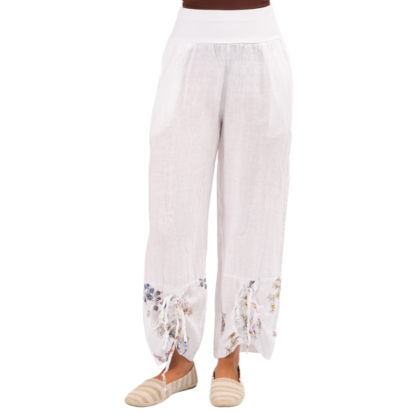 6402 ITALIAN LINEN PANT - 3 COLOURS