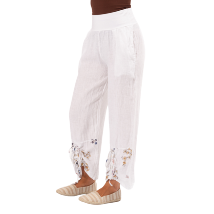 6402 ITALIAN LINEN PANT - 3 COLOURS