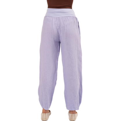 6402 ITALIAN LINEN PANT - 3 COLOURS