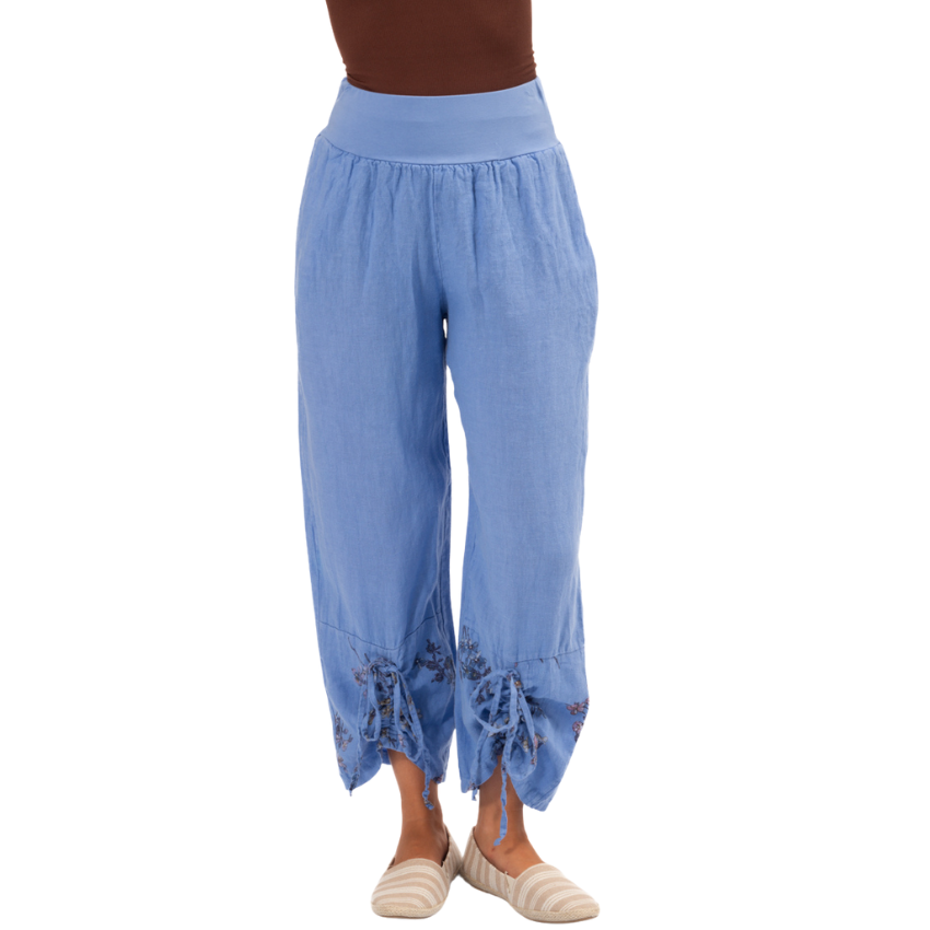 6402 ITALIAN LINEN PANT - 3 COLOURS