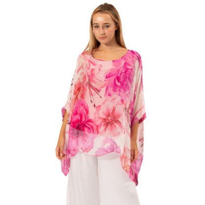 2780-3 ITALIAN SILK TOP - 2 COLOURS