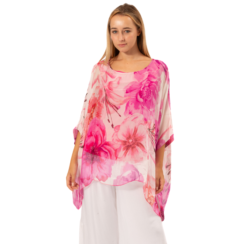 2780-3 ITALIAN SILK TOP - 2 COLOURS