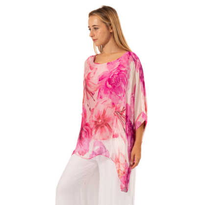 2780-3 ITALIAN SILK TOP - 2 COLOURS