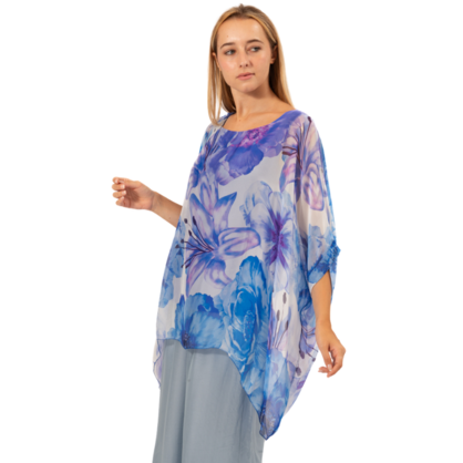 2780-3 ITALIAN SILK TOP - 2 COLOURS
