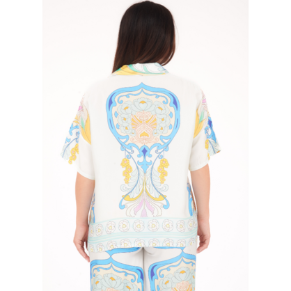 6390/6663 BIANCO VISCOSE SET (TOP/PANT)