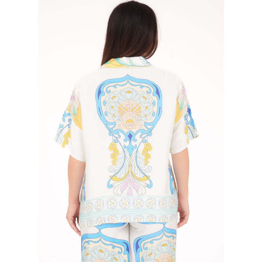 6390/6663 BIANCO VISCOSE SET (TOP/PANT)