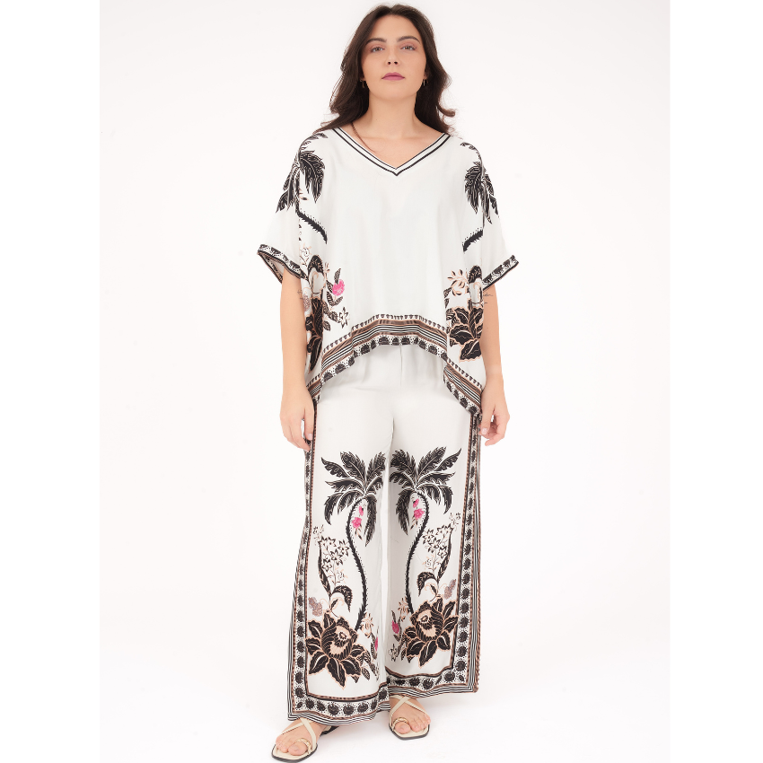 6658/6661 BIANCO VISCOSE SET O/S