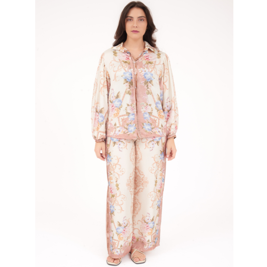 6659/66572 ROSE VISCOSE SET O/S