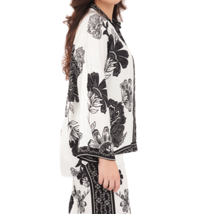 6660/66573 BIANCO VISCOSE SET (TOP/PANT) (S)