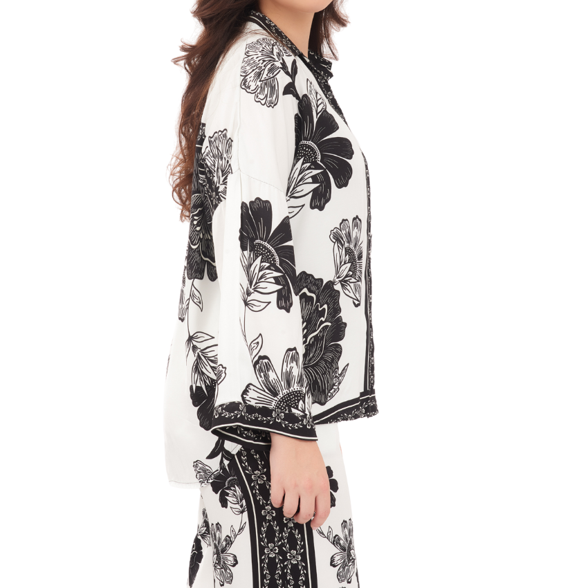 6660/66573 BIANCO VISCOSE SET (TOP/PANT) (S)