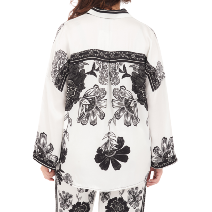 6660/66573 BIANCO VISCOSE SET (TOP/PANT) (S)