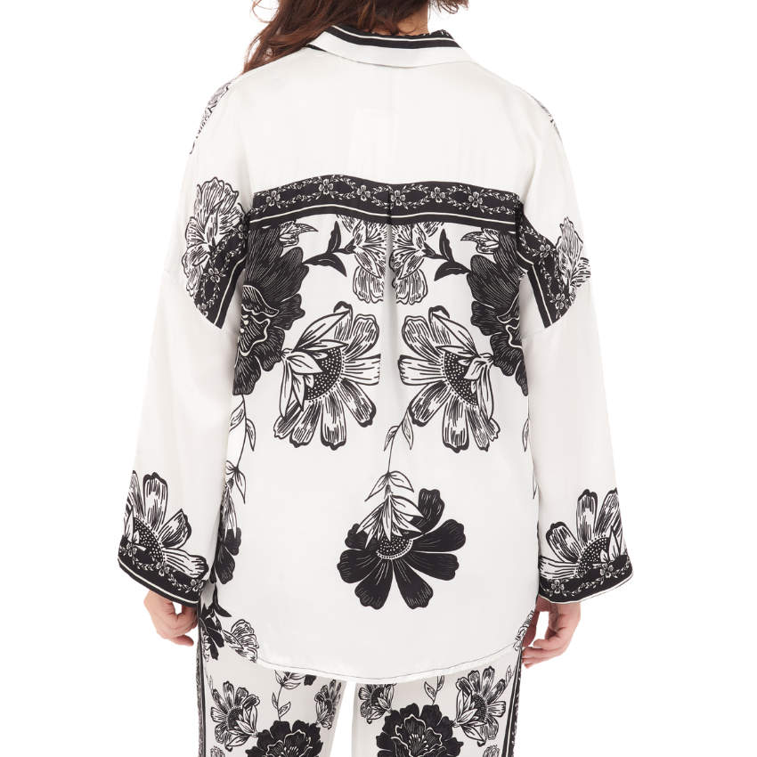 6660/66573 BIANCO VISCOSE SET (TOP/PANT) (S)
