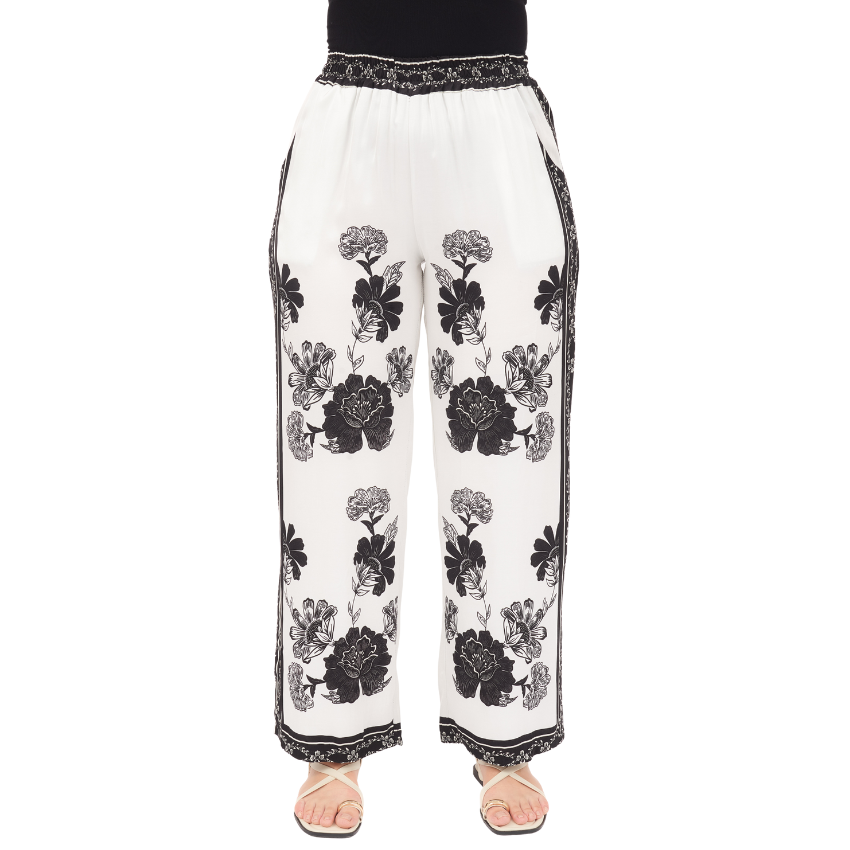 6660/66573 BIANCO VISCOSE SET (TOP/PANT) (S)