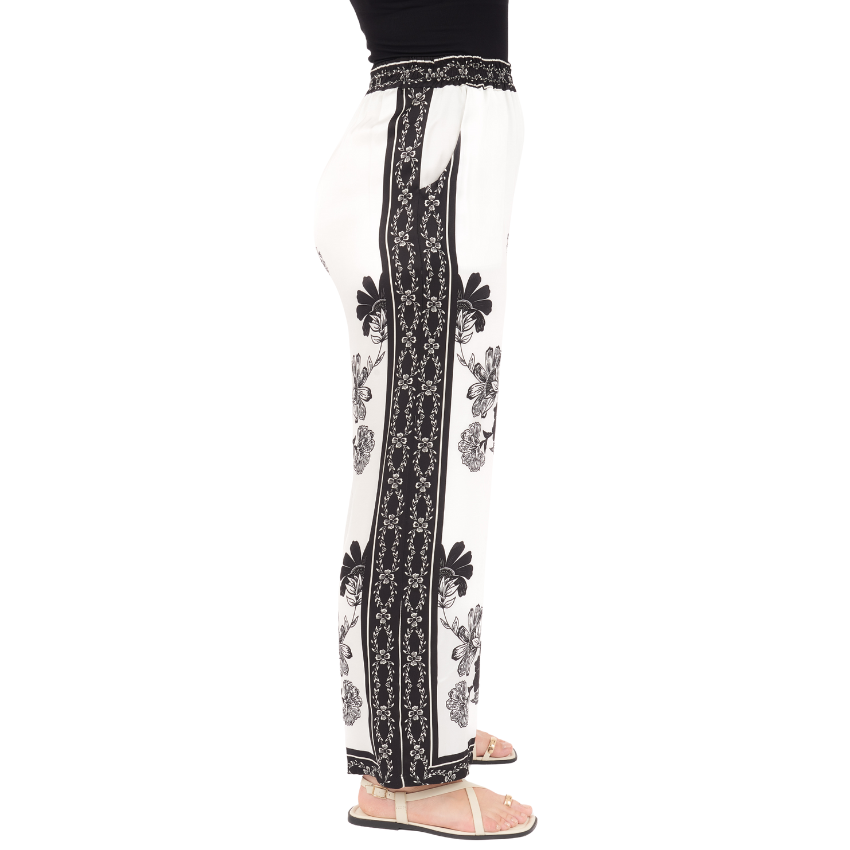 6660/66573 BIANCO VISCOSE SET (TOP/PANT) (S)