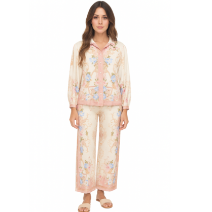 6659/66572 ROSE VISCOSE SET O/S