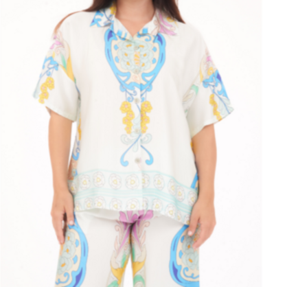 6730/6663 BIANCO VISCOSE SET (TOP/PANT)