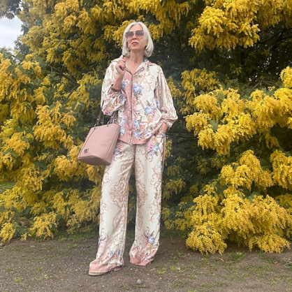 6659/66572 ROSE VISCOSE SET O/S