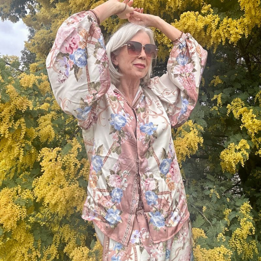 6659/66572 ROSE VISCOSE SET O/S