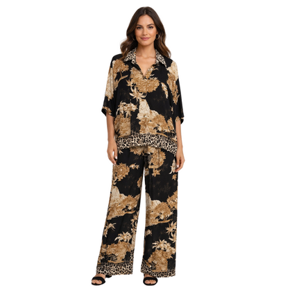 6769 6770 BLACK ITALIAN VISCOSE SET