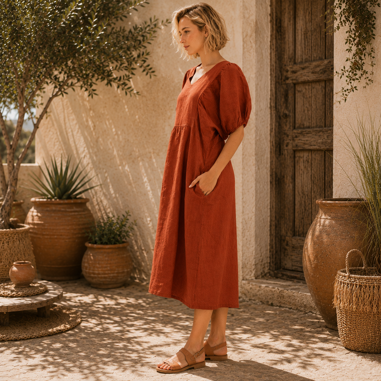 6426 ITALIAN DRESS - 5 COLOURS
