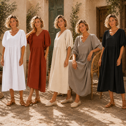 6426 ITALIAN DRESS - 5 COLOURS