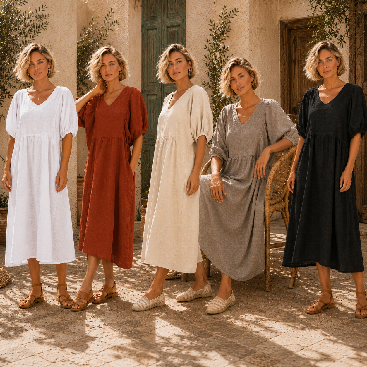 6426 ITALIAN DRESS - 5 COLOURS
