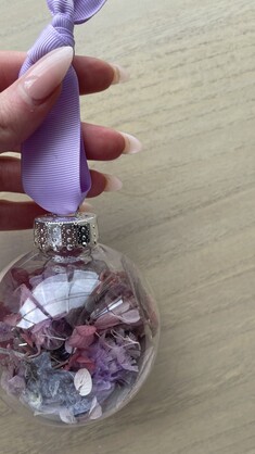 Dried Flower Christmas Baubles