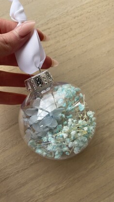 Dried Flower Christmas Baubles