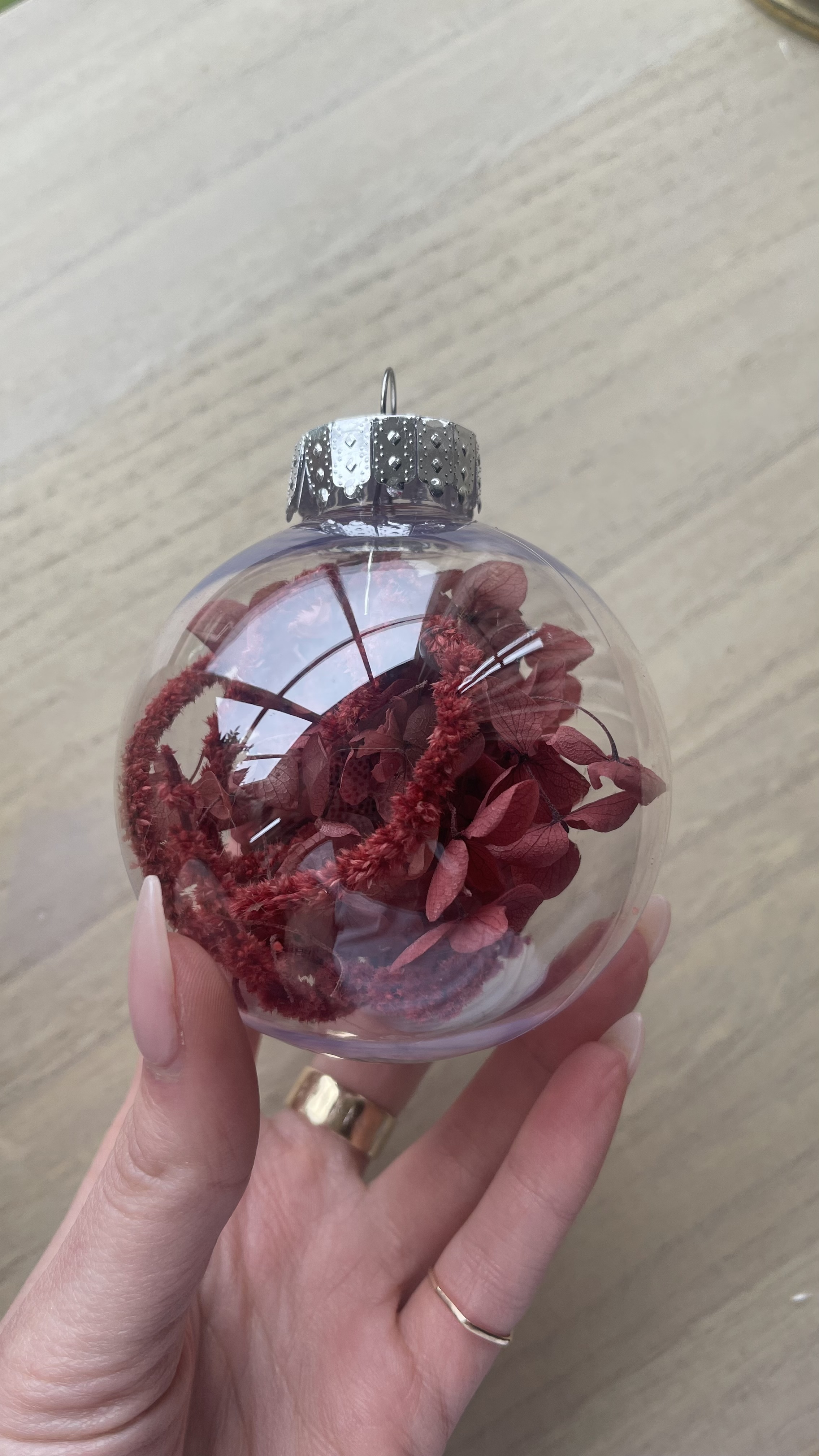 Dried Flower Christmas Baubles
