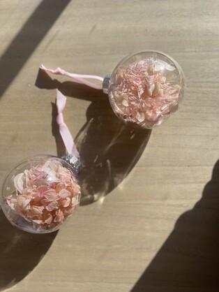 Dried Flower Christmas Baubles