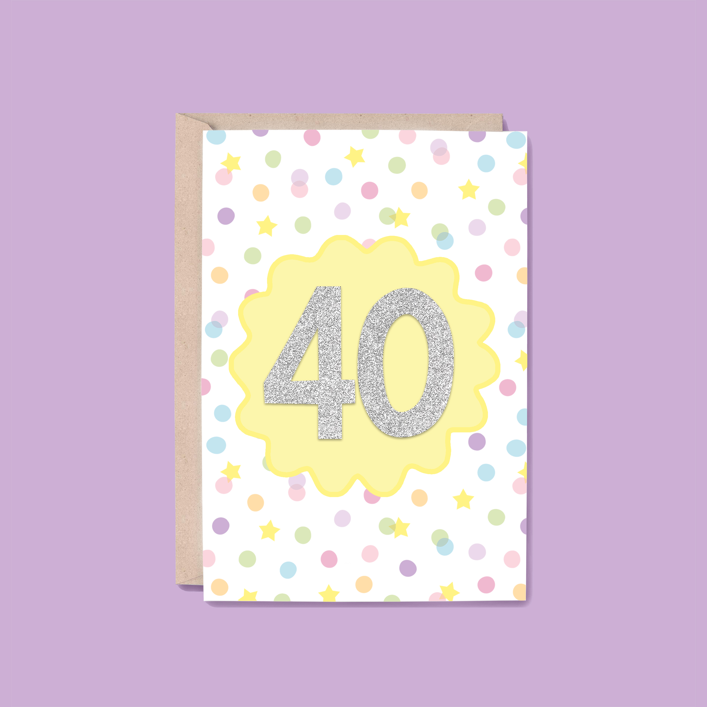 40th Year Card | Milestone (Birthday, Anniversary, Number)