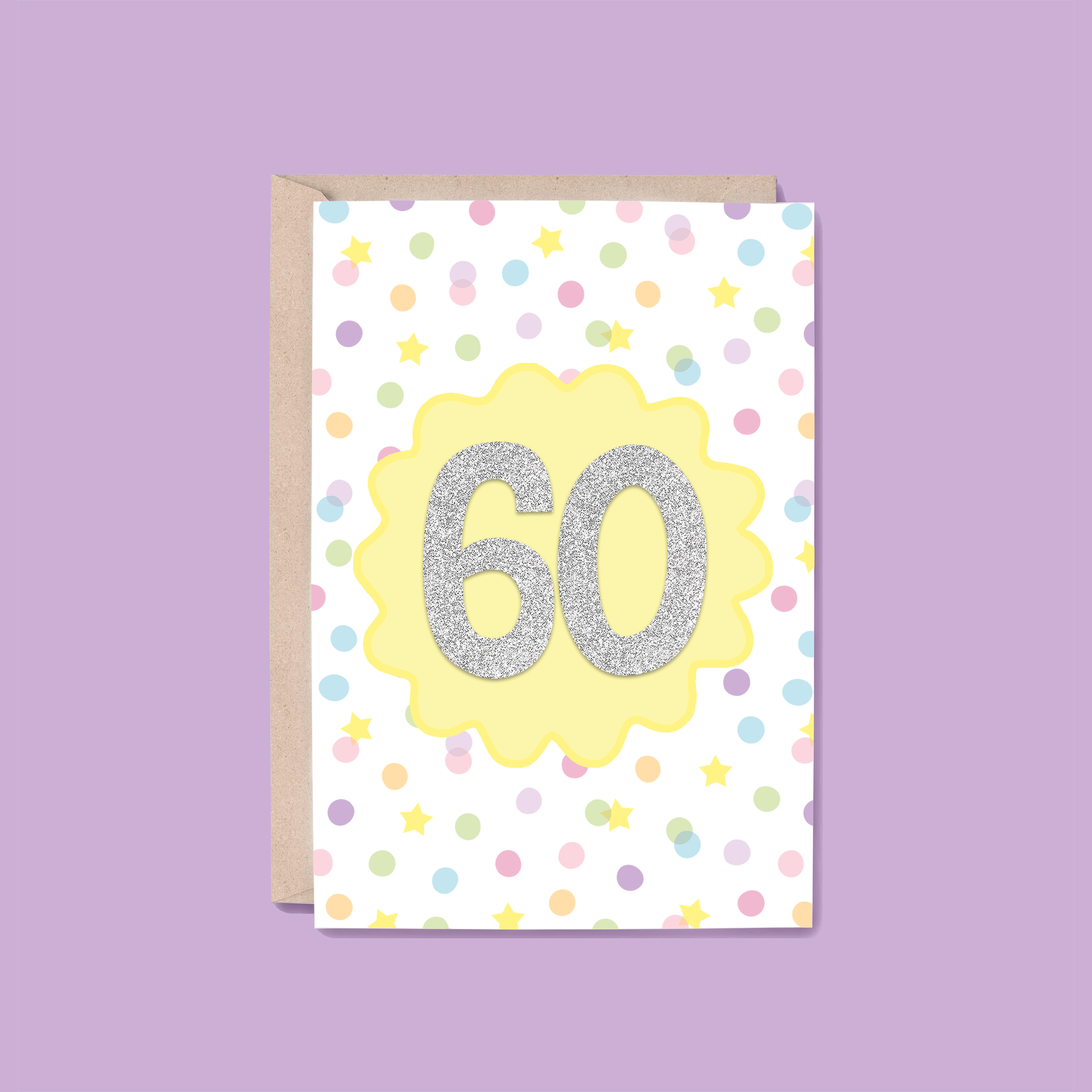 60th Year Card | Milestone (Birthday, Anniversary, Number)