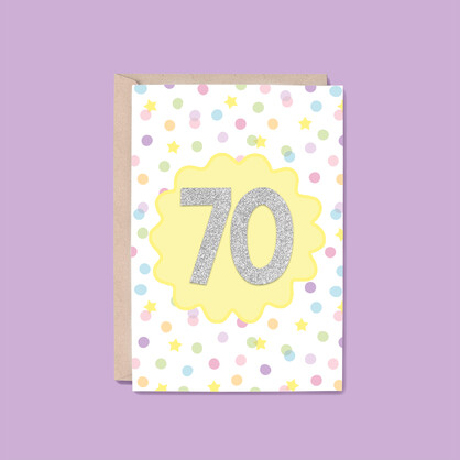 70th Year Card | Milestone (Birthday, Congratulations)
