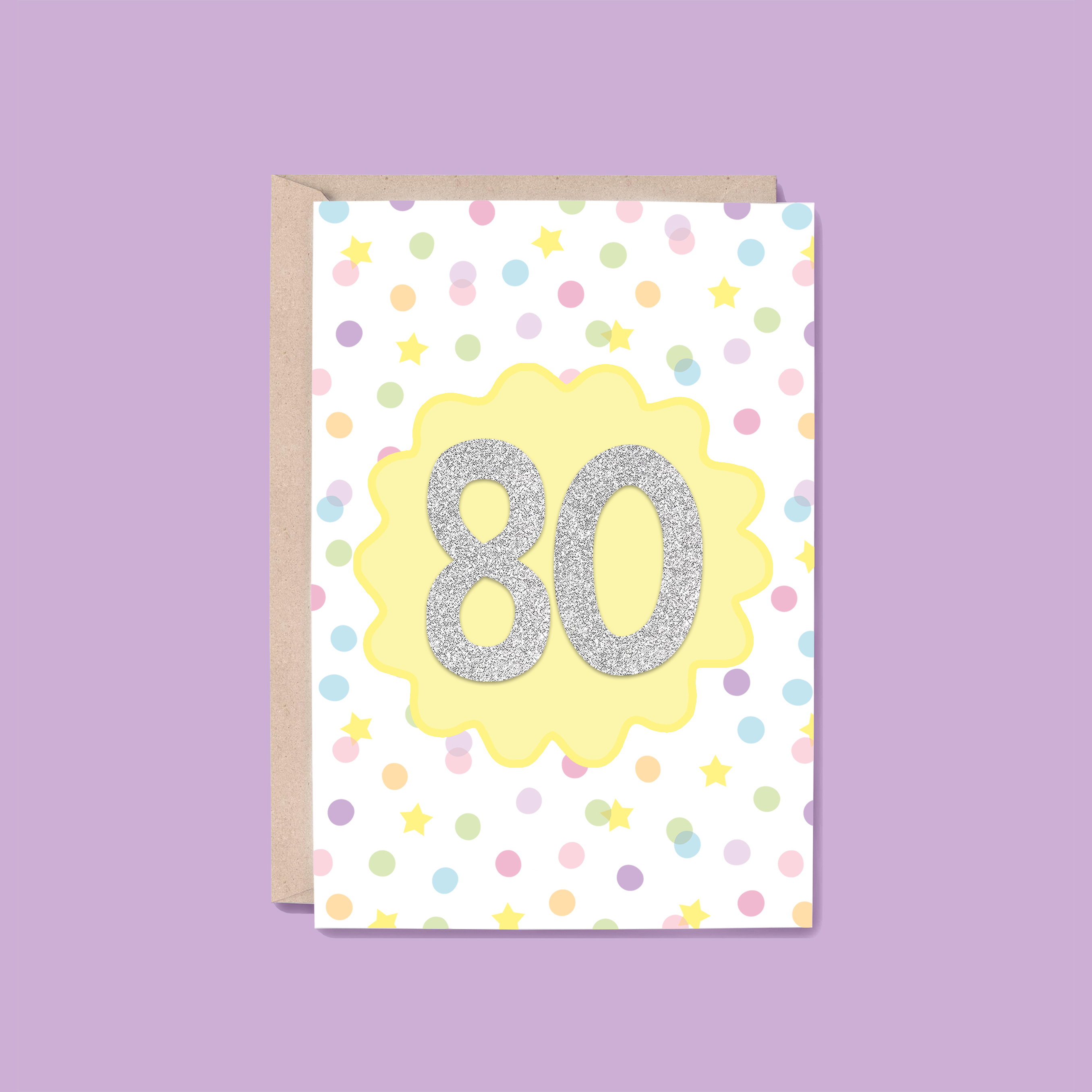 80th Year Card | Milestone (Birthday, Congratulations)