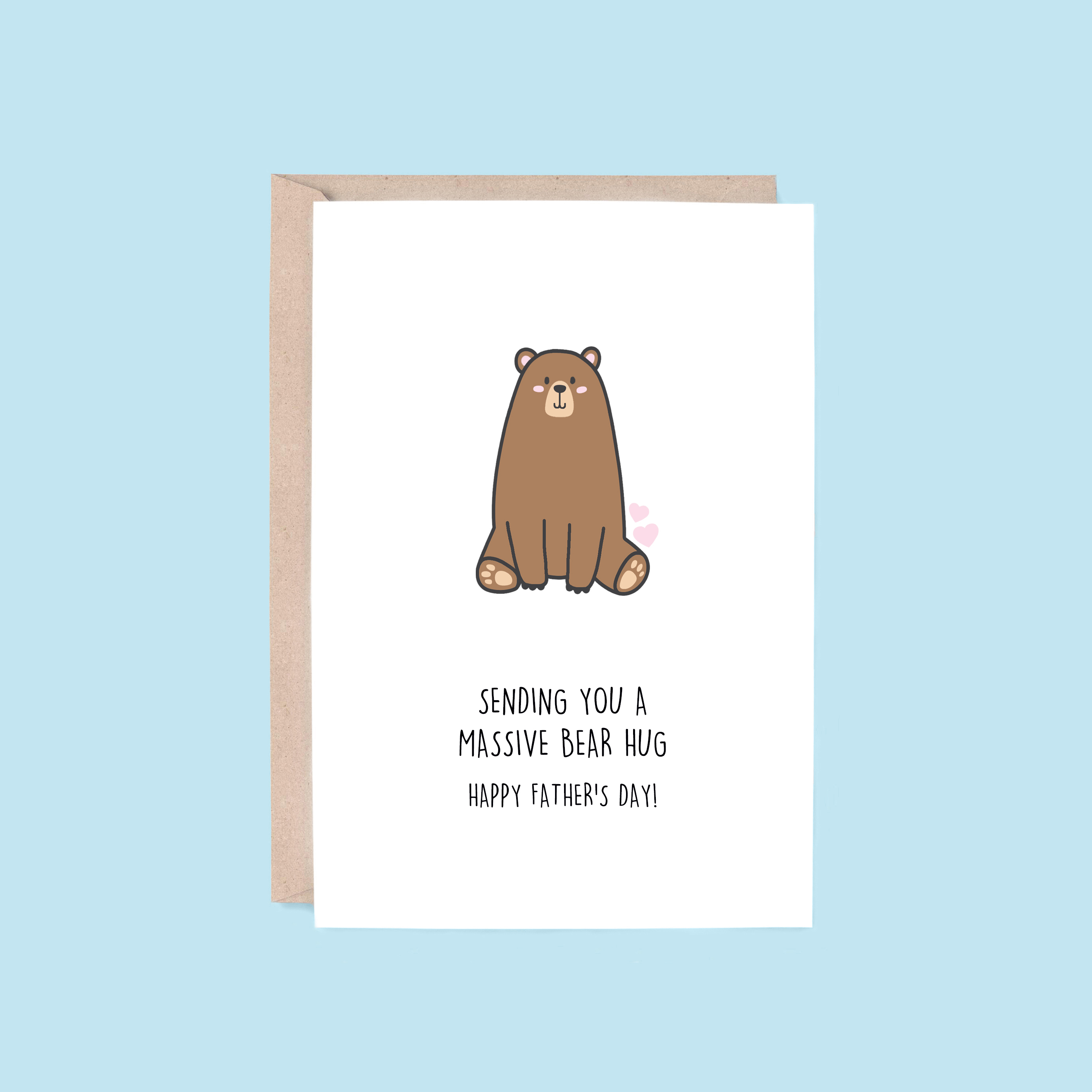 Bear Hug Father's Day Card | Bear (Dad Card, Card for Dad)