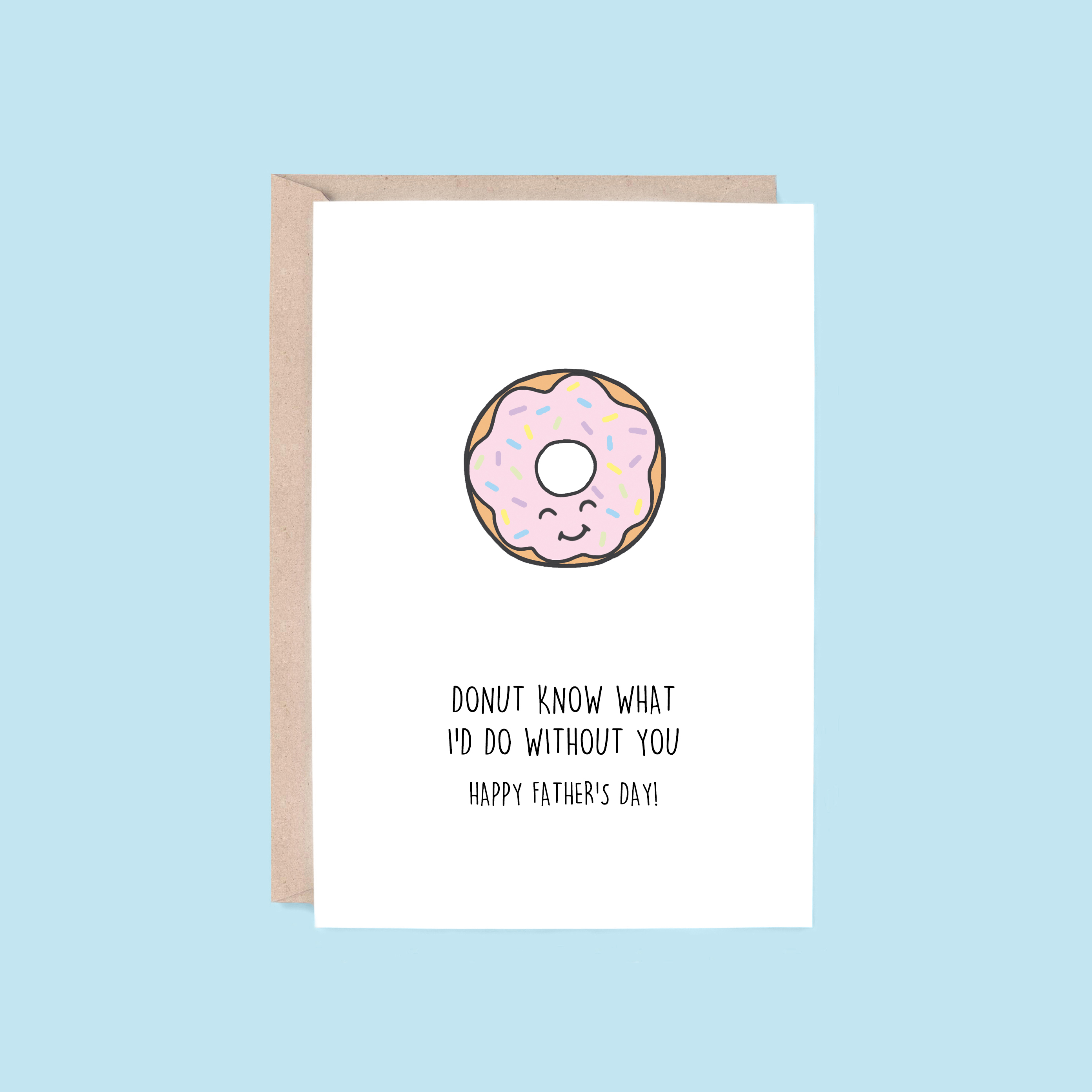 Donut Know Father's Day Card | Donut (Dad Card, Funny, Pun)