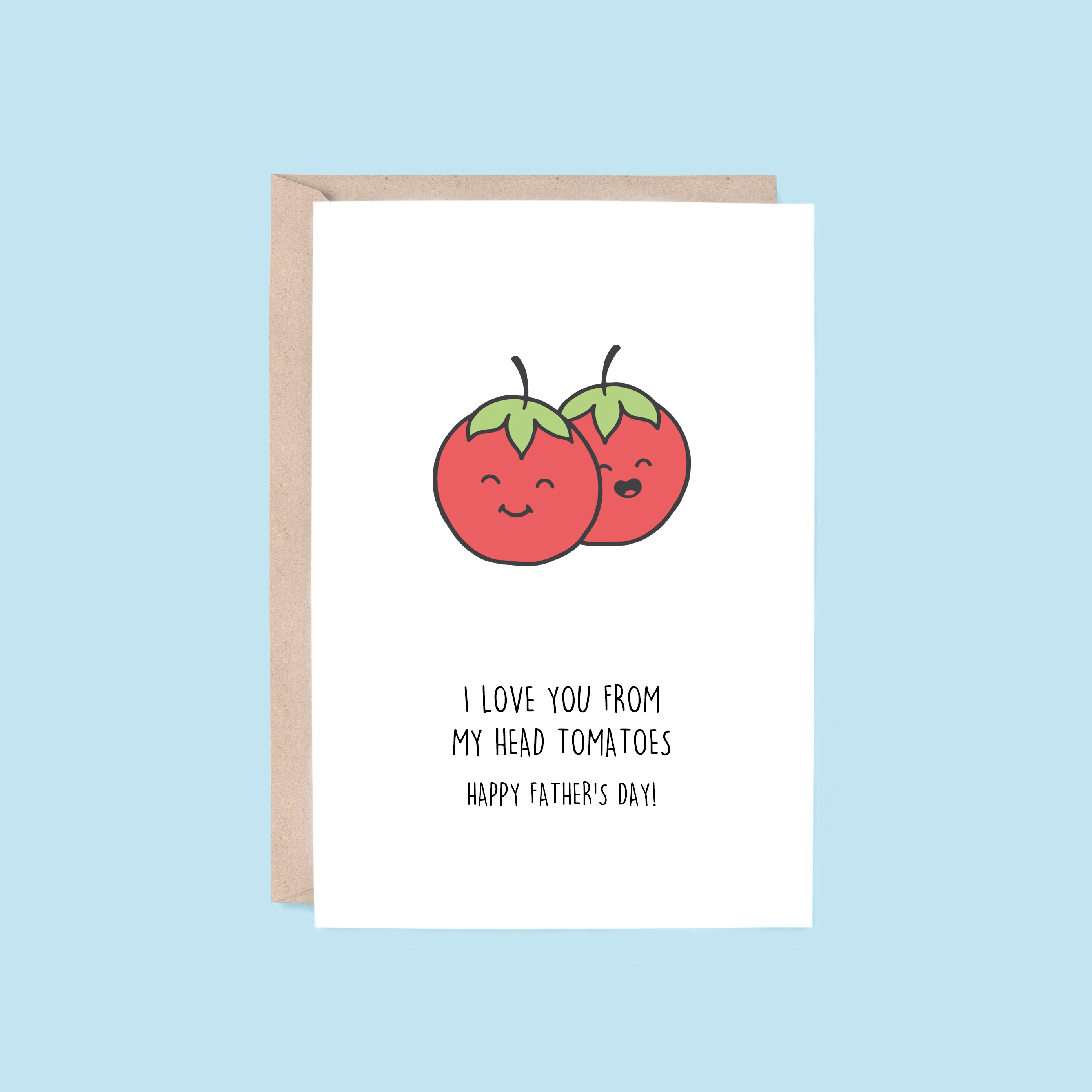 From My Head Tomatoes Father's Day Card | Tomatoes (Funny)