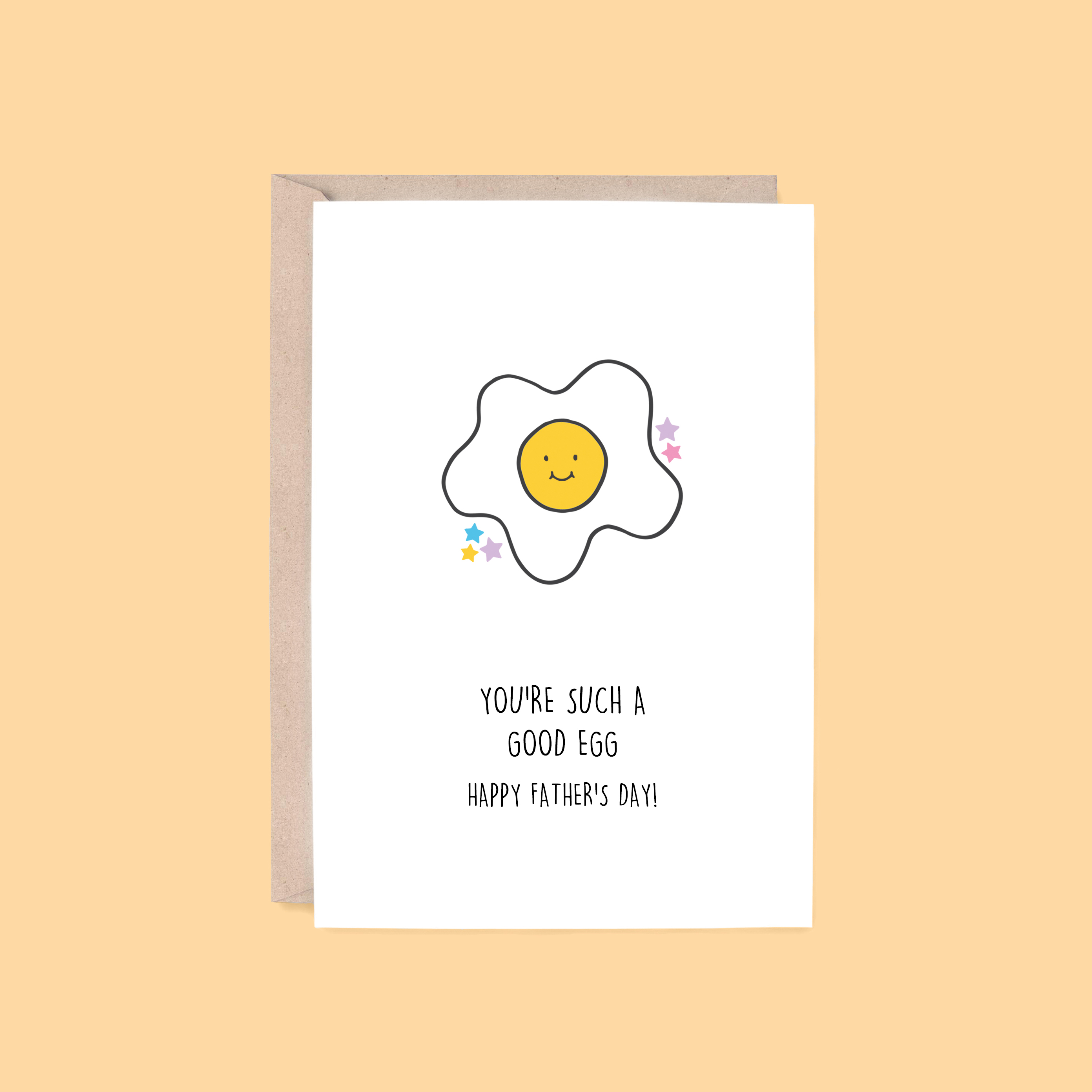 Good Egg Father's Day Card | Fried Egg (Dad Card, Funny)