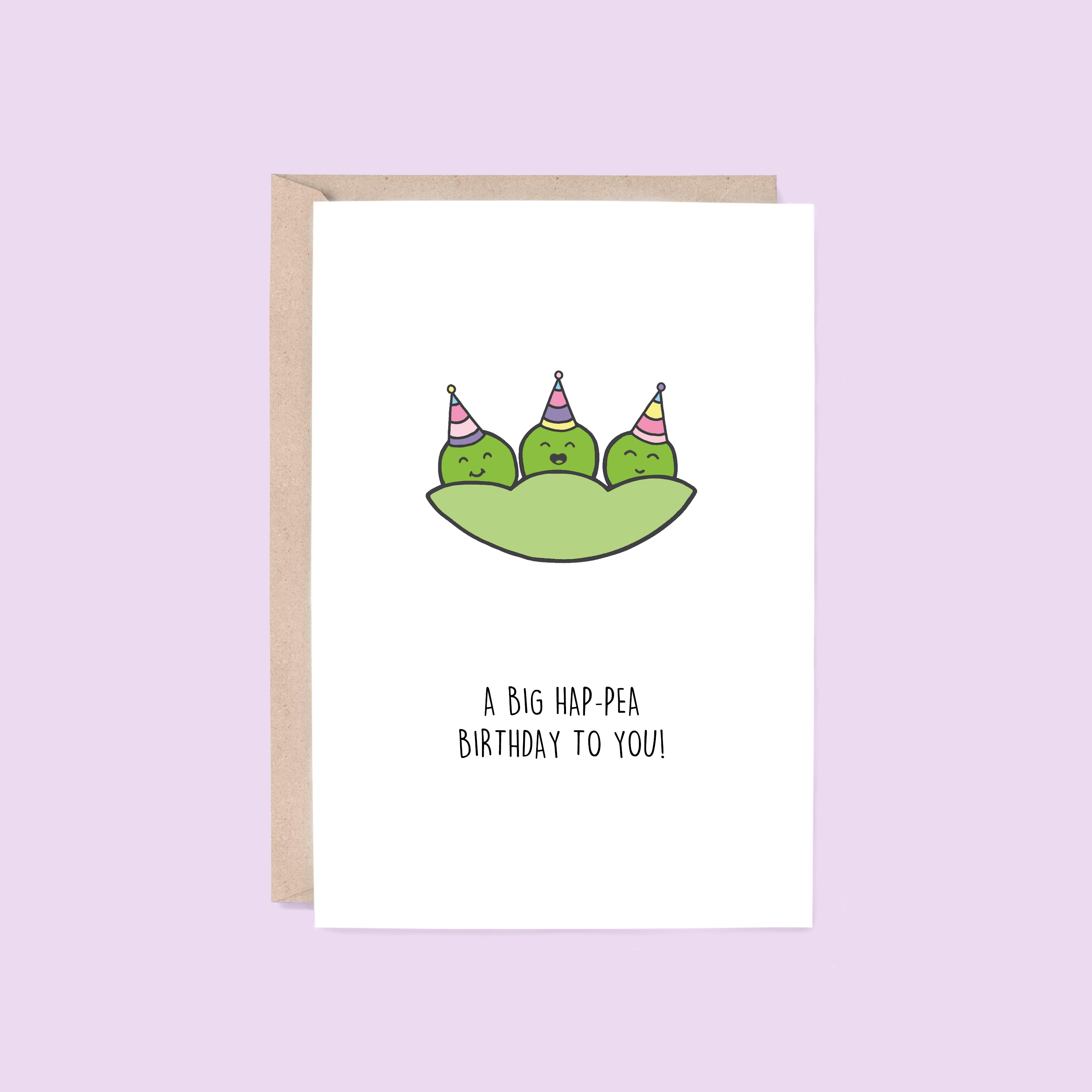Birthday Card: Hap-pea Birthday | Peas in a Pod