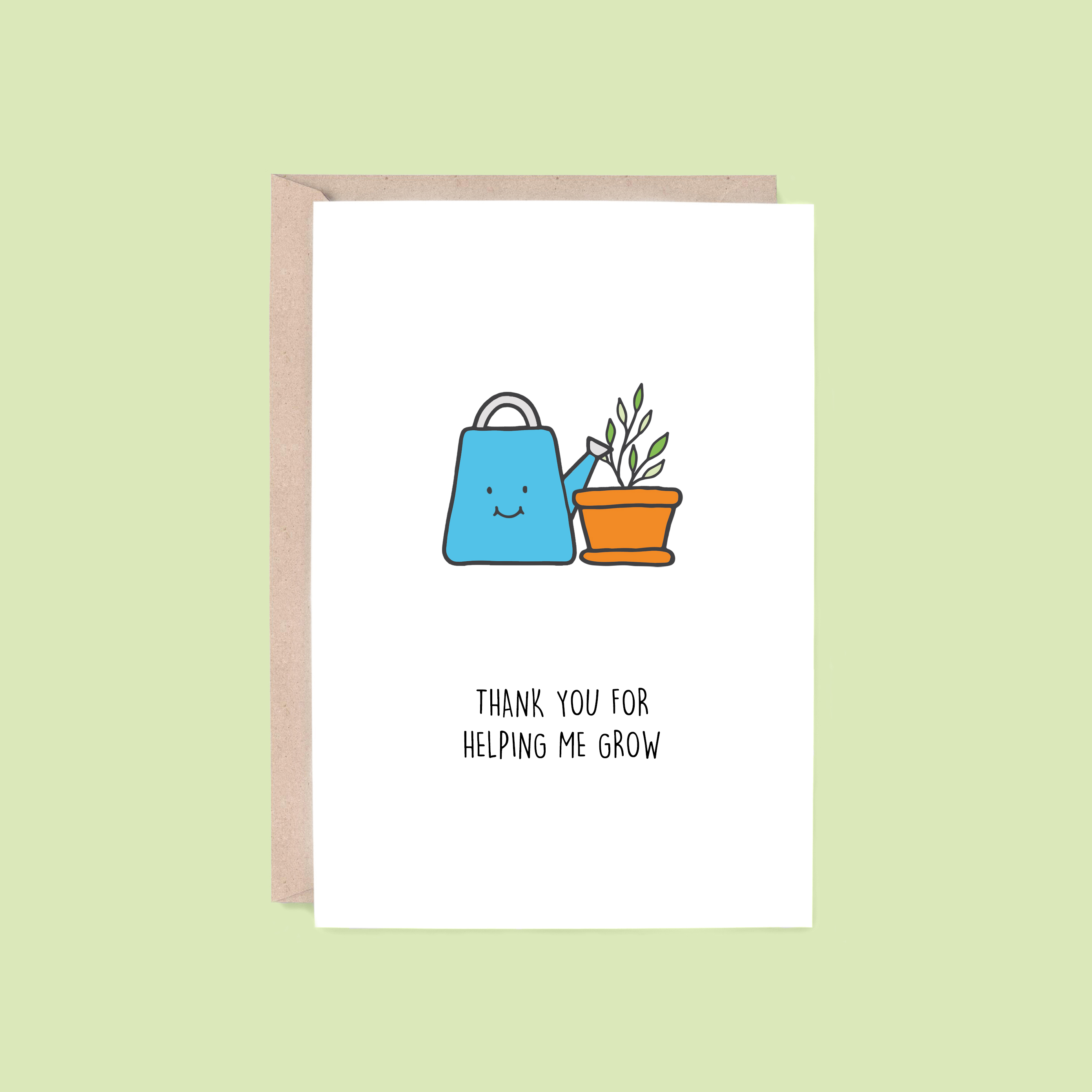 THANK YOU | Helping Me Grow Greeting Card