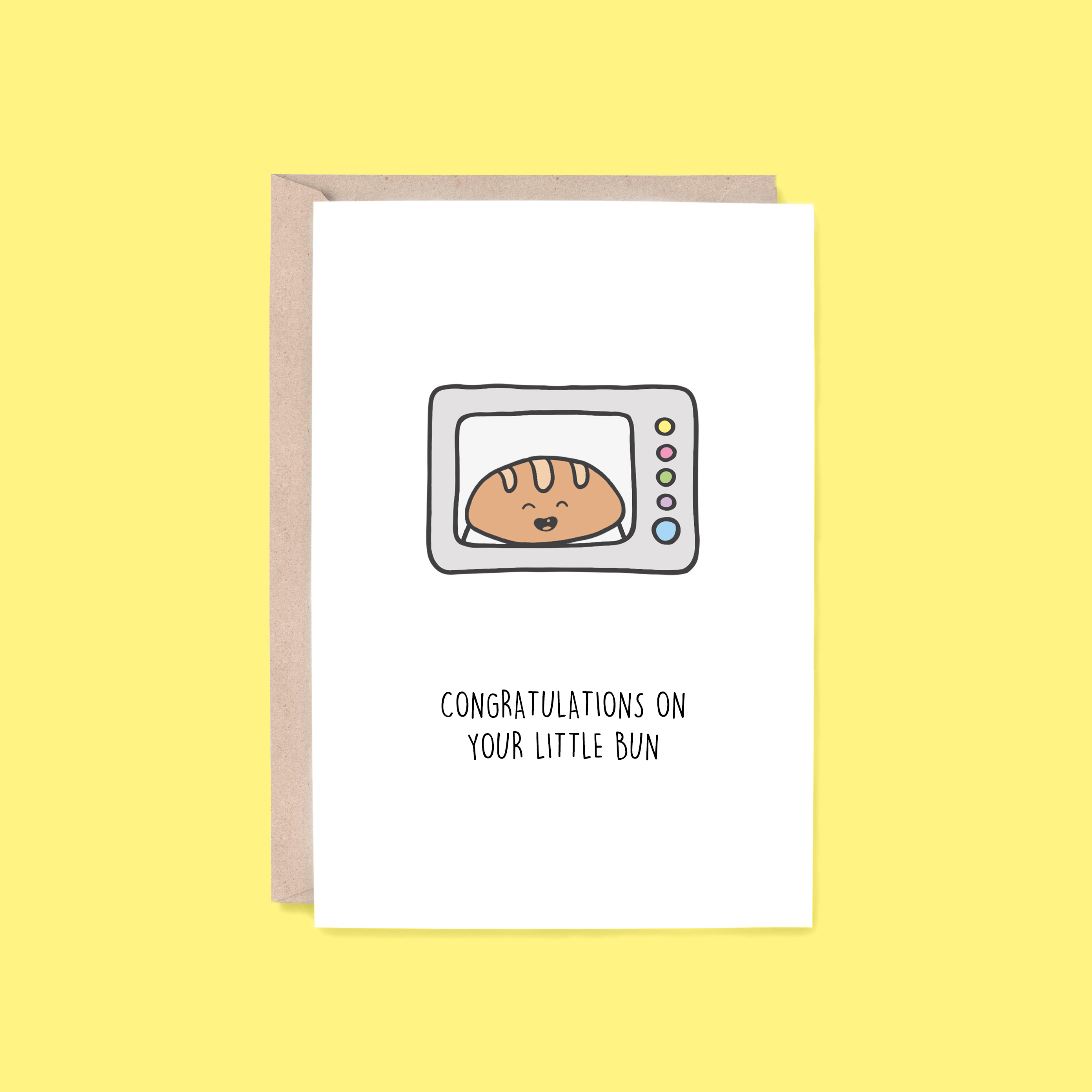 Congratulations Card: Little Bun | Bun in the Oven