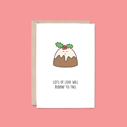Love Puddin' To This Card | Pudding (Christmas, Holiday)