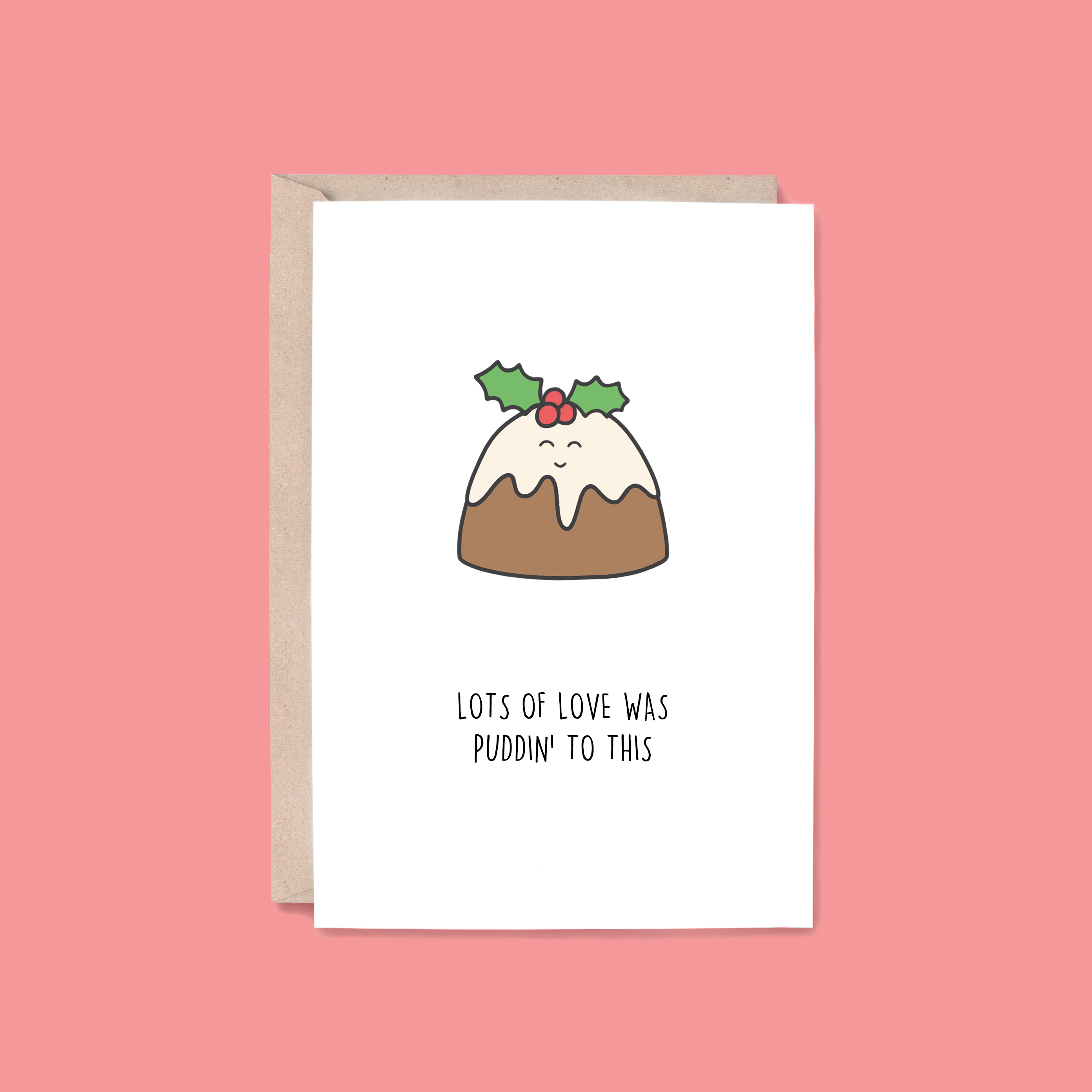 Love Puddin' To This Card | Pudding (Christmas, Holiday)