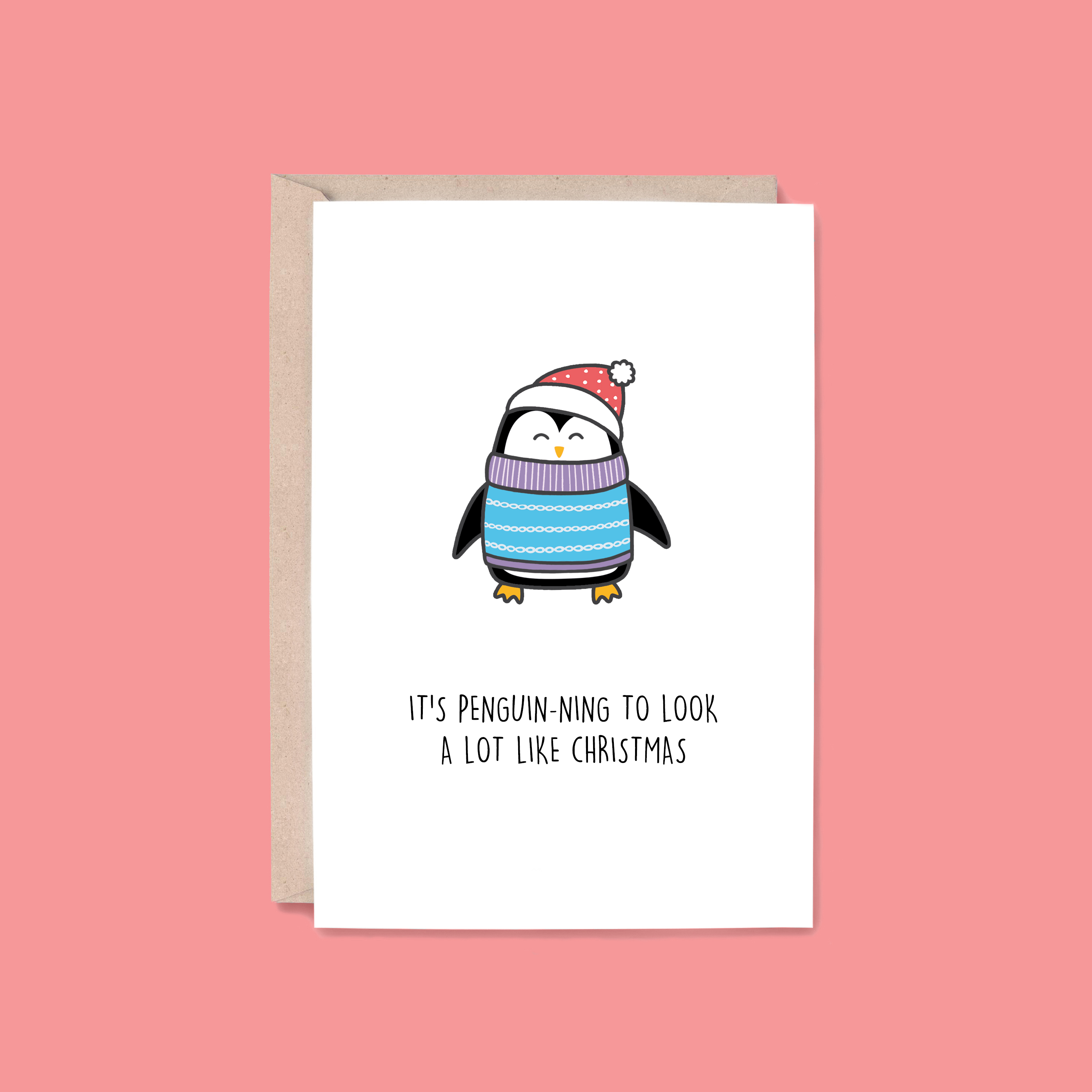 CHRISTMAS | Penguin-ning To Look Greeting Card